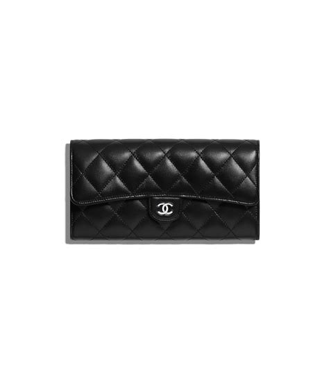 classic long flap wallet chanel|Chanel classic long zipped wallet.